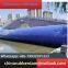 Flood control emergency soft dam, flood relief and interception dam, buoyancy sub embankment, water injection rubber dam, Hebei China