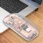 Office rechargeable transparent-bluetooth-mouse wireless mouse with usb dongle and bluetooth 2.4 magic mouse