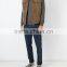 New design mens brown suede patch pocket gilet unusual cowboy waistcoat