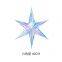 Dazzling 6-Point Star Hanging Decor with Laser Film for Christmas & Halloween Party Supplies