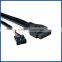 2 USB 3.0 + HD Audio to 20pin USB 3.0 for 3.5" Floppy Expansion Front Panel Rack