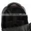 black zippered simple strong laptop day backpack