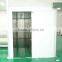 Clean room air shower for many people with auto sliding doors