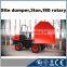 3ton site truck dumper rotary bucket,1.5cbm capacity