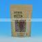 Kraft Paper Bag with Window Standing up kraft Packaging Bags Zipper kraft paper Coffepackages Manufacturers in Sangye