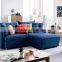 Hot selling top quality red or blue color fancy fabric sofa bed