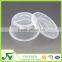 Disposable circle 500ml porridge clear plastic food container