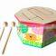 Fancy Design and Colorful Wooden Drum Musical Baby Toys Wholesale