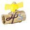 brass gas ball valve with butterfly handle, EN331 standard