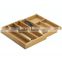 Classical Chinese Bamboo Flateware Organizer and Tray