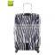 Luggage cover protecting luggage canvas fabric luaage cover with zebra-stripe printing so hot