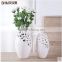 white wholesale hollow out art deco vases for home deco