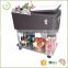 Rattan type ice bucket 80QT Cooler cart with bottle opener and bottle-cap catcher drink cooler cart                        
                                                Quality Choice