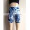  China Suppier High Waisted Zip Printed Gym Women Shorts Fitness Boxer Shorts