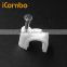 5mm sticky back extension cord wall clips plastic wire holders steel cable clamps