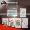 High end poker poker cards plastic with custom logo