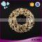 Best selling multifunctional zinc alloy rhinestone full jewelled latest circle scarf clip brooch design