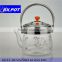 Borosiilcate pyrex hand made mouth blown glass pots 1500M