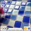 blue color-gradation glass mosaic tile