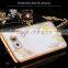 Luxury TPU electroplate frame flowers with rhinestone For samsung galaxy S6
