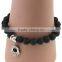 Handmade Fashion Unisex Popular Nature Volcanic Cute Pendant Elasticity Bracelet