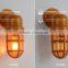 VINTAGE INDUSTRIAL LIGHT ALUMINIUM PENDANT WITH CAGE GLASS SHADE EDISON E27 Wall Lamp W144(99)