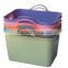 square bucket with cover;plastic storage bin