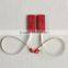 Single insertion plastic seal tag satin string buckle for garments hang tag lock