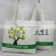 Custom Printed Eco Canvas Material Shopping Bags