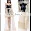 Sequins black two piece backless tulle fish tail latest western gowns party wear dresses for girls