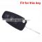 Car Leather Folding Remote Key Cover Case Holder Protector Accessories For Ford Focus Black Brown