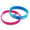 10 colors customized design glow in the dark silicon wristband with logo / colorful antistatic wrist band