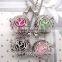 FN3263 Cheap beads necklace angel wings necklace with bell ball