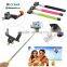 Handheld colorful wireless bluetooth selfie stick with bluetooth shutter button