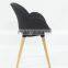 Promotional Colorful Fabric Seat Solid Wood Chair Frame in Dining Chairs