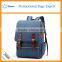 High class student backpack canvas bags printed logo