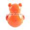 Cartoon animal plastic roly-poly toy with light and music