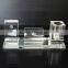High Quality Crystal Office Set With Card & Pen Container