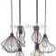 11.20-9 Six metal wire pendants hang Rusty Urban Multi Light Pendant Ideal for urban and industrial styles of decor
