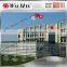 WF-AF020 morden design steel wind fence for sport ground with gates