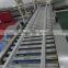 electric unloading roller conveyor for products transfer