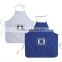 Halter-neck Style Sleeveless Kitchen Cooking Apron with Pocket Cooking Cotton Apron Bib(White)