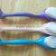 Short handle plastic bath brush