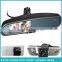 4.3" high brightness car rearview mirror with parking sensors optional function: bluetooth backup camera