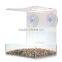 CRYSTAL CLEAR BIRD FEEDER with Suction