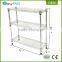 Top quality multifunction 3 tier any stop metal wire rack shelf