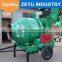 small portable concrete mixer machine with skip hoist hopper auotomaticly for doing house