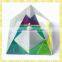 Customized Engraving Black Crystal Pyramid For Office Table Paperweight
