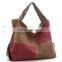 Hot sell leisure canvas shopping lady handbag shoulder bag