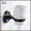 Fancy Decorative Matte Black Zinc alloy Polished ORB Wall Mounted Bathroom Sanitary Items Bathroom Fittings Set